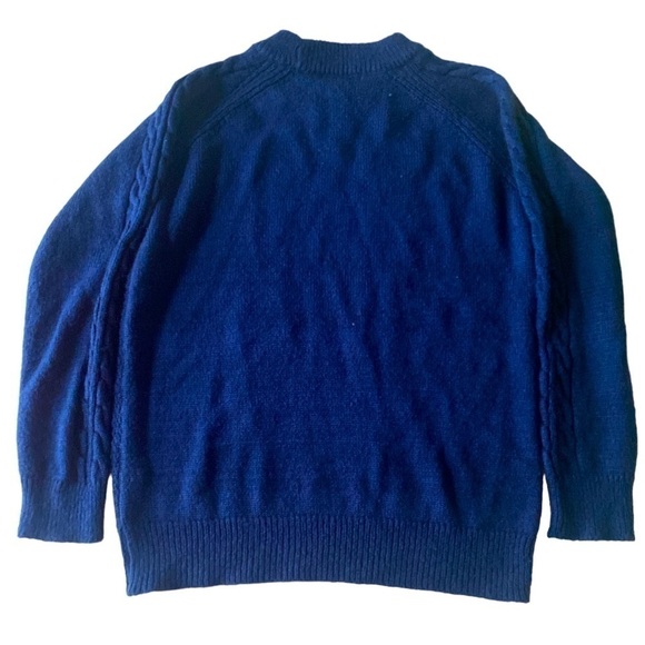Joe Fresh - Midnight blue Cable knit crew neck sweater - Picture 3 of 7